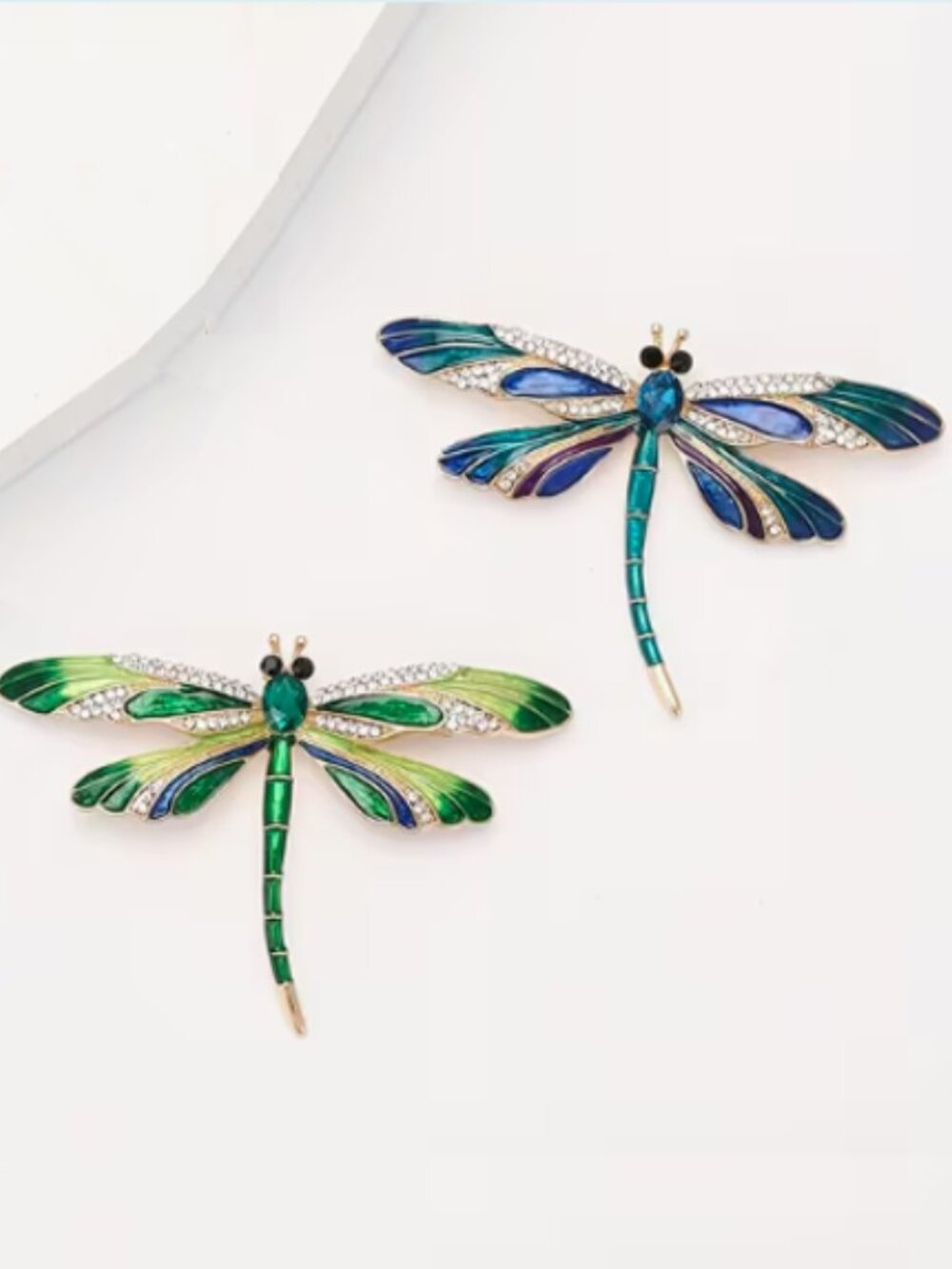 🍏50% OFF/3+...Enamel Dragonfly Brooch